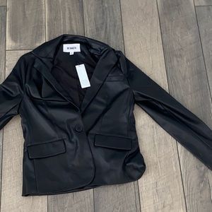 BB Dakota Vegan Leather Blazer